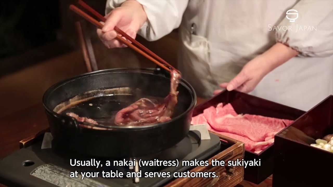 Learn from the master chef how to eat -SUKIYAKI-