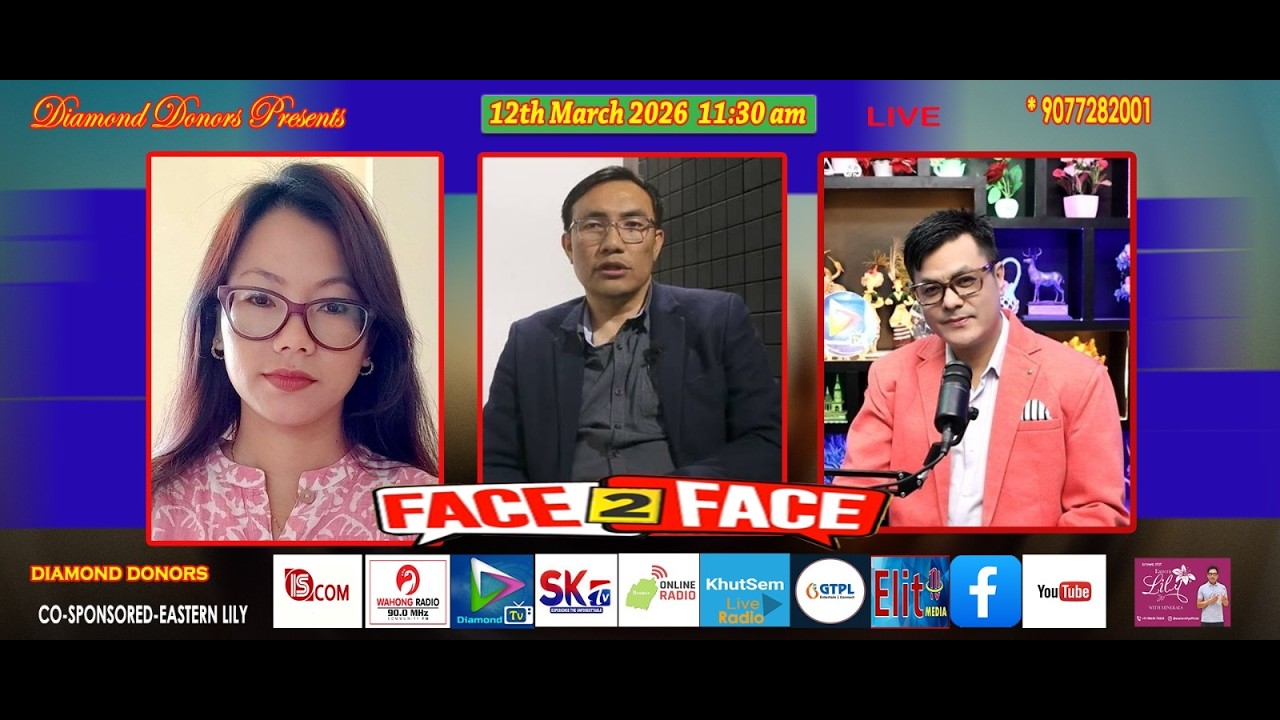 FACE 2 FACE WITH Julie Oinam  & Khuraijam Athouba 12th MARCH 2026 || 90.0 WAHONG RADIO (DIAMOND TV )