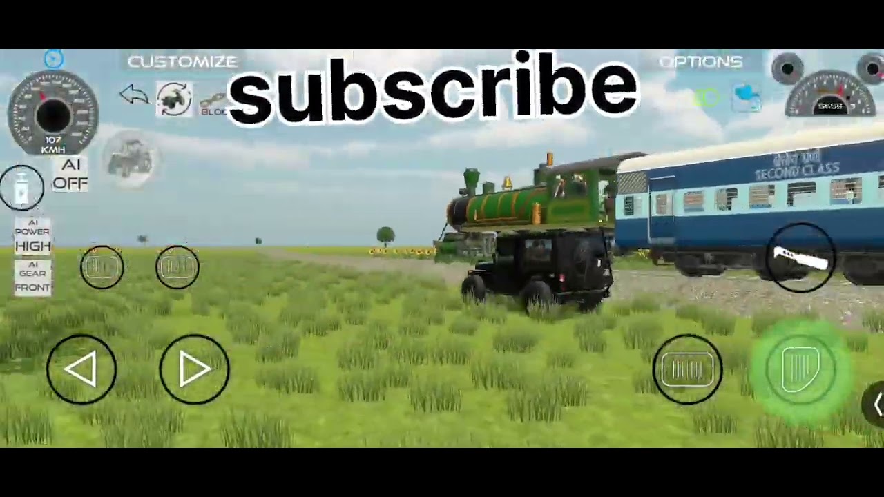 Jeep vs Train Challenge 🚂🔥 | Impossible Track Escape | Realistic Game Play!#JeepVsTrain #TrainRace 