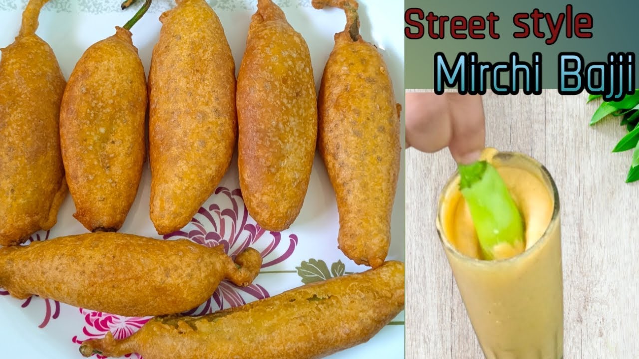 మిరపకాయ బజ్జీలు|Street Style Mirapakaya Bajji|Easy Mirchi Bajji recipe 