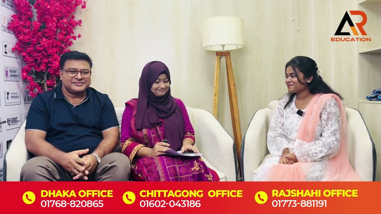 🎉 অভিনন্দন Samiha Alim Raisa! চায়না স্টুডেন্ট ভিসা পেয়েছে AR Education-এর সহায়তায়! 🇨🇳 🎓