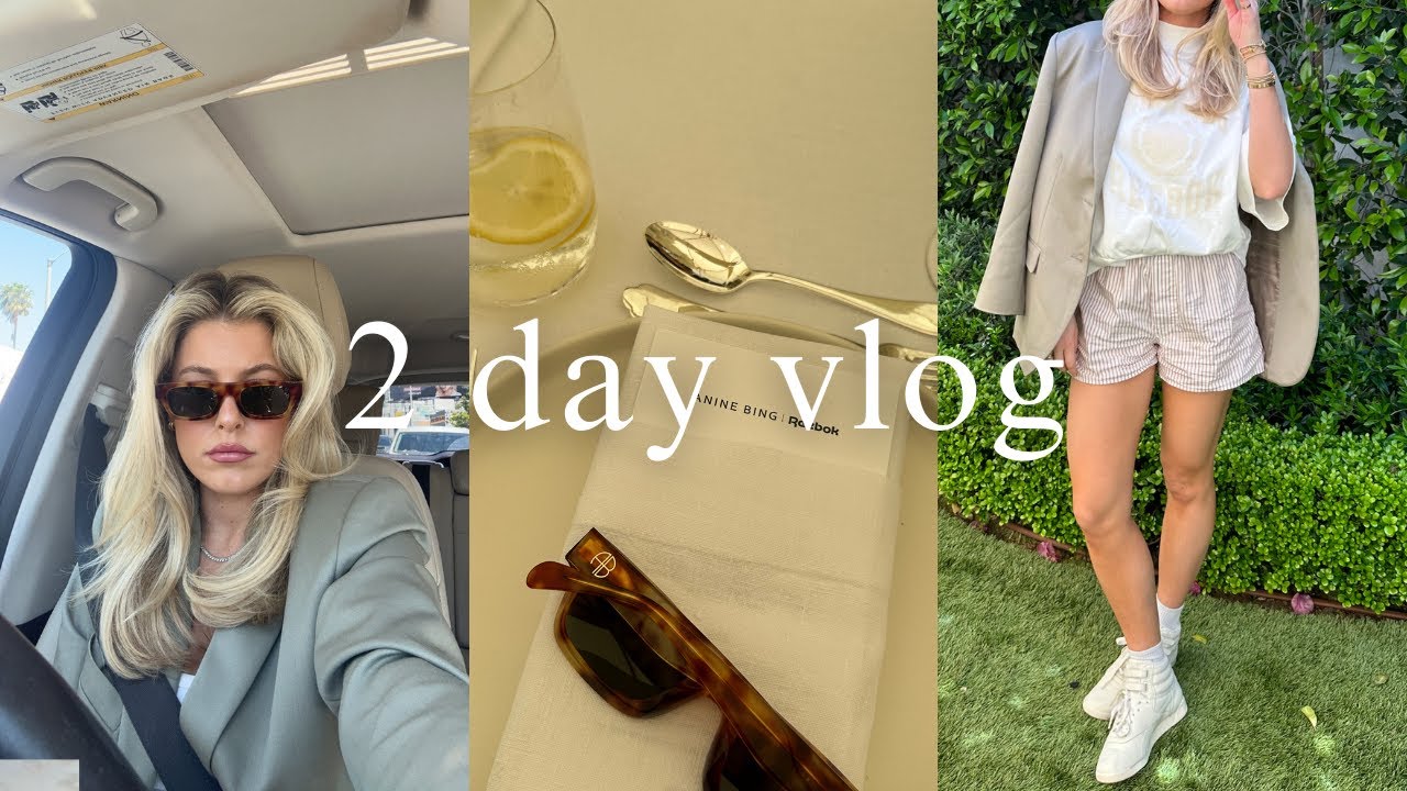 pilates, shopping haul, hair cut, vodka pasta, yapping, anine bing x reebok event