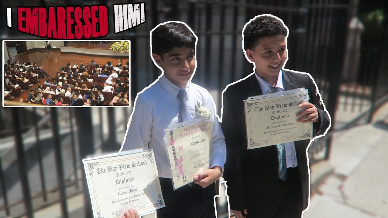 I EMBARRASSED HIM AT HIS GRADUATION!!