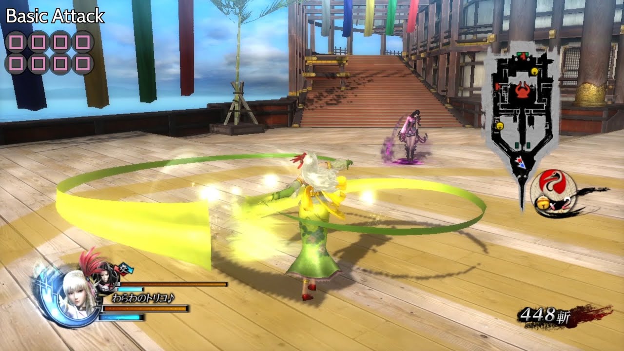 BASARA 4 : Sumeragi | Maria Kyogoku moveset showcase【戦国BASARA4皇】