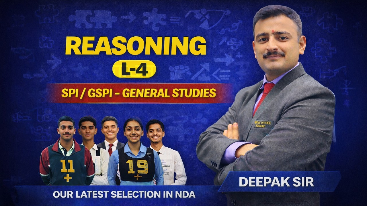 Reasoning L-4 for SPI GSPI 2026 | General Studies | Complete Basics