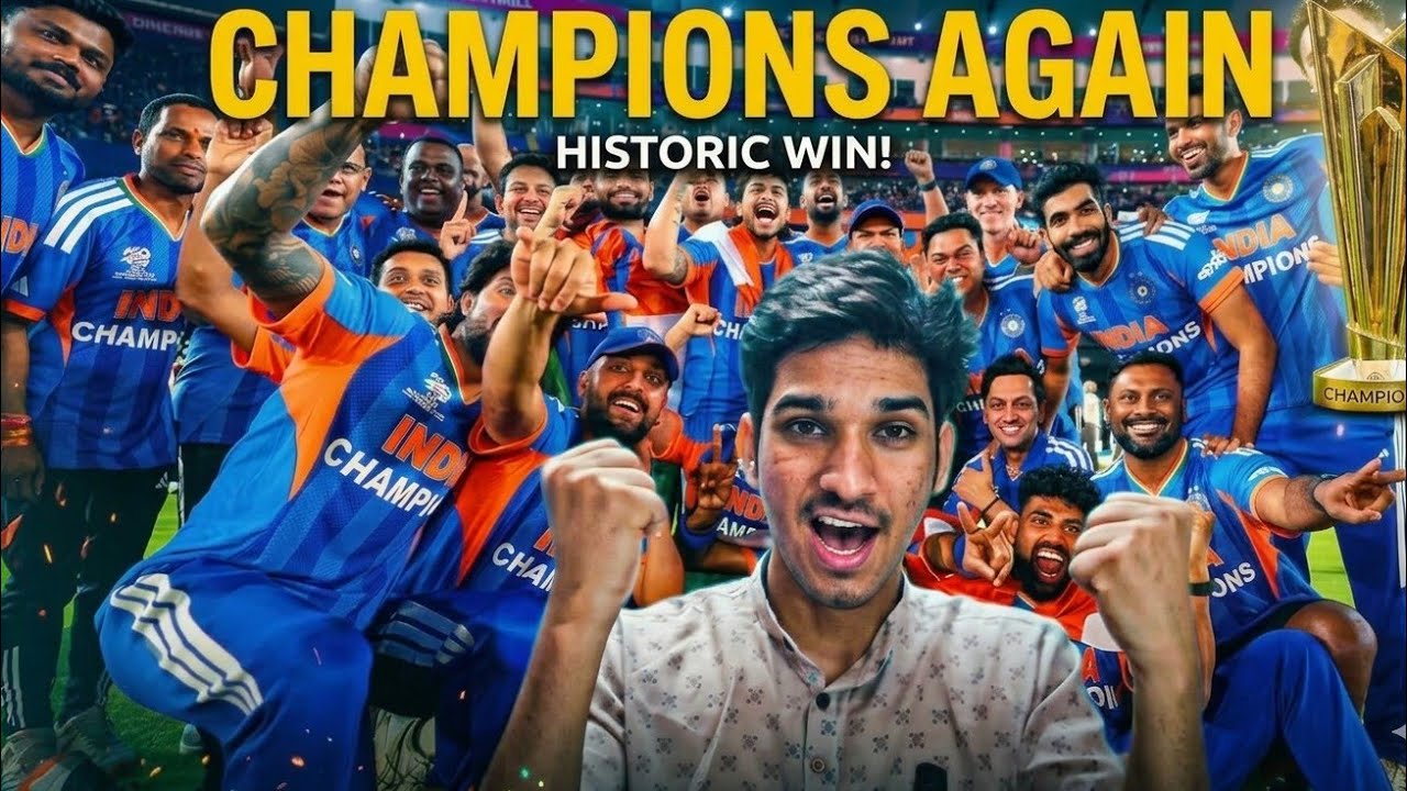 INDIA WON T20 World Cup 2026 Again! 🇮🇳 Sanju Samson Player of the Series 😱 IND vs NZ Final