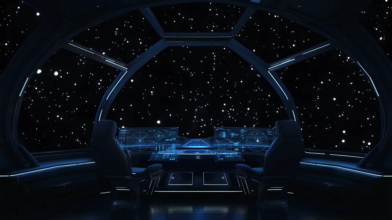 Ethereal Interstellar Soundscape | Brown Noise Starship Interior for Meditation & Cosmic Relaxation