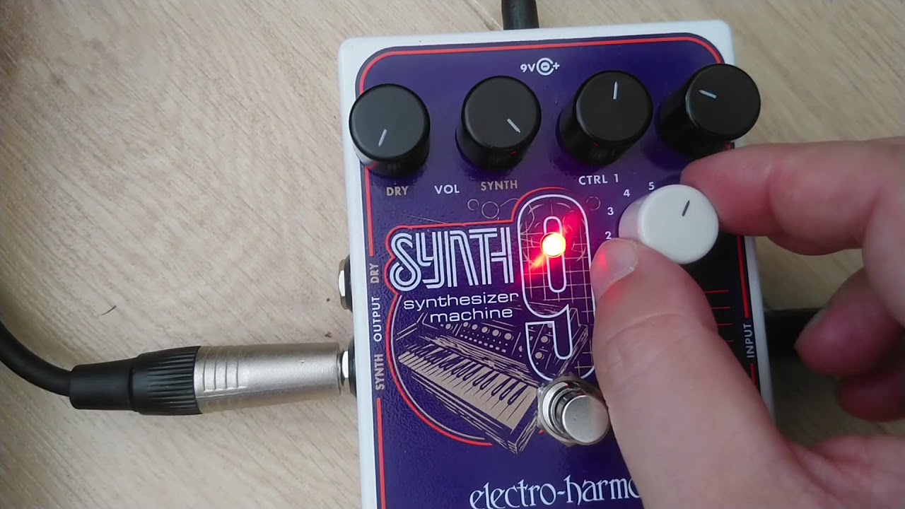 Electro Harmonix Synth 9 Guitar Synth Pedal settings runthrough