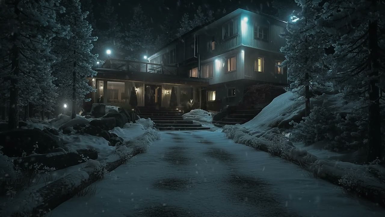 Snowstorm and Howling Wind at a Remote Cabin ┇ Deep Sleep Ambience