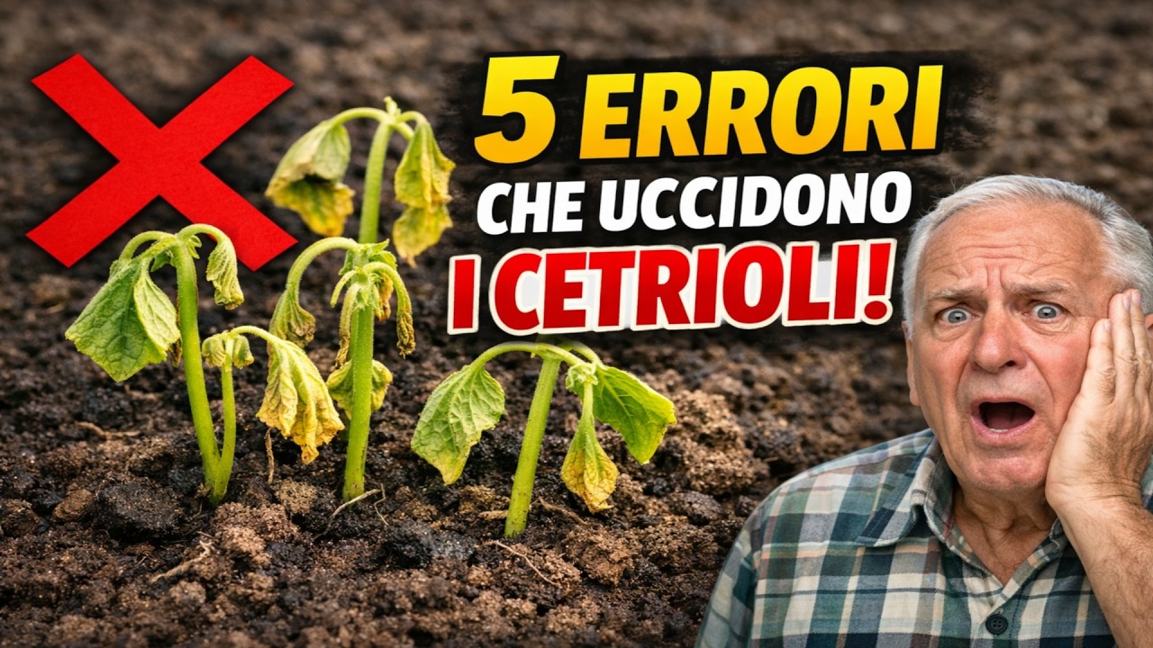 LE TUE PIANTINE MORIRANNO! 5 Errori che Uccidono i Cetrioli Prima Ancora di Metterli a Dimora