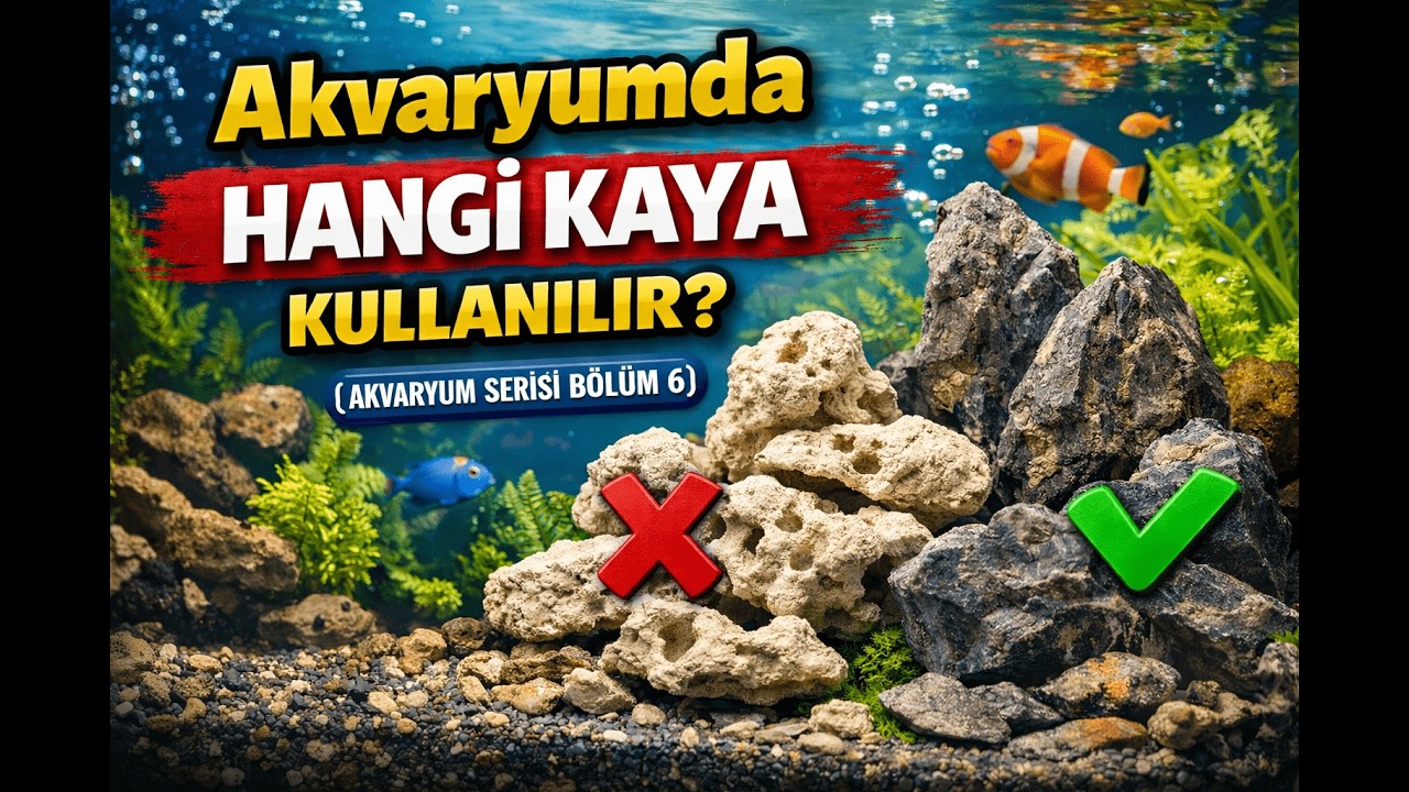 Akvaryumda Hangi Kaya Kullanılır? Doğru Seçim Balıklarınızı Kurtarabilir! ( AKVARYUM SERİSİ BÖLÜM 6)