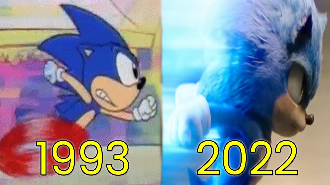 Evolution of Sonic the Hedgehog in Movies, Cartoons & TV (1993-2022)