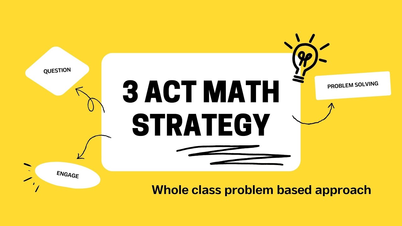 3 Act Math Strategy For Teachers