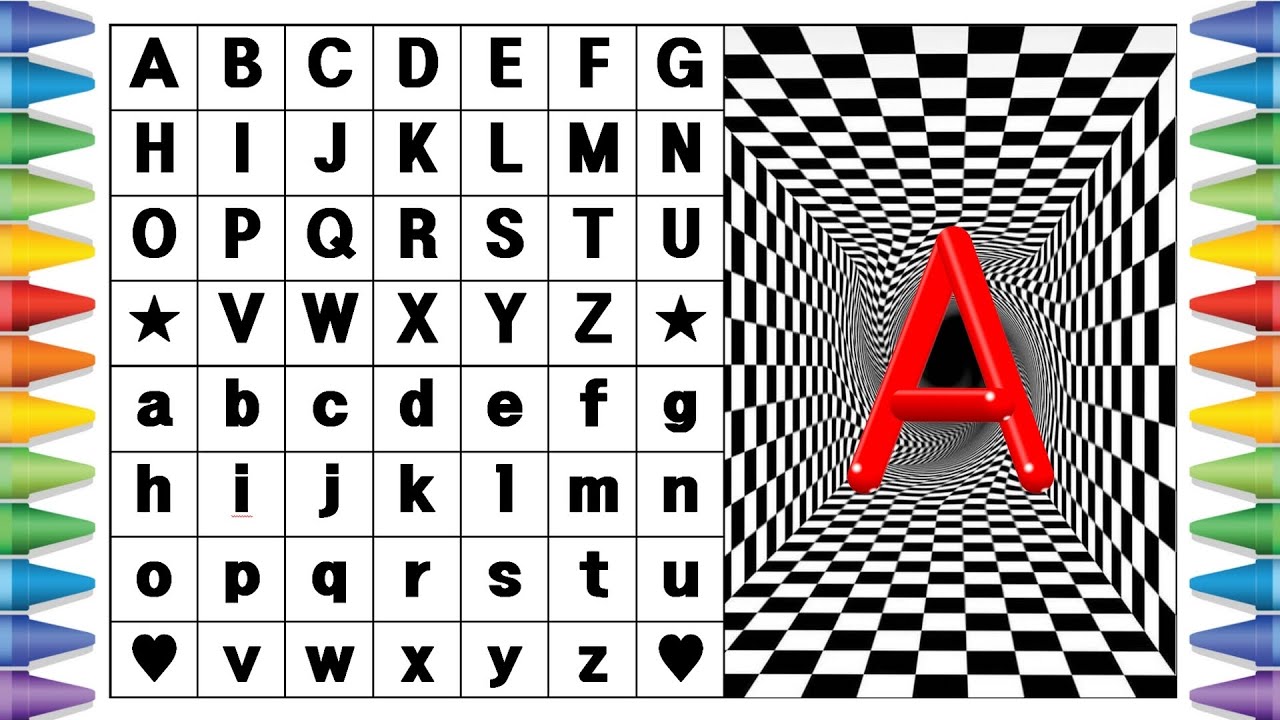 [알파벳 놀이] 유아와 어린이를 위한 ABCD 대문자 A부터 Z까지 쓰기 | Kids Alphabet A to Z | abc song | a for apple | abcd song