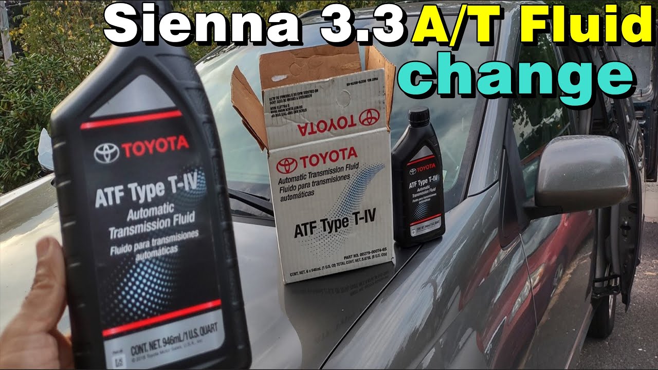 how to change transmission fluid on 2004 2006 toyota sienna transmission fluid change