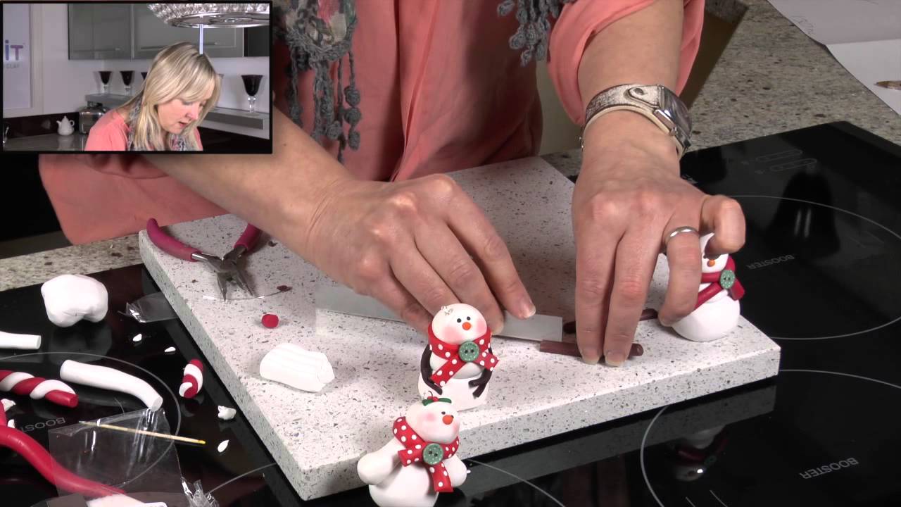 Cute Snowman - Polymer Clay Tutorials