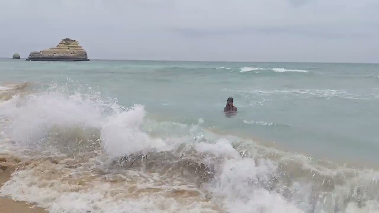 Schöner Tag am Meer, Algarve Küste