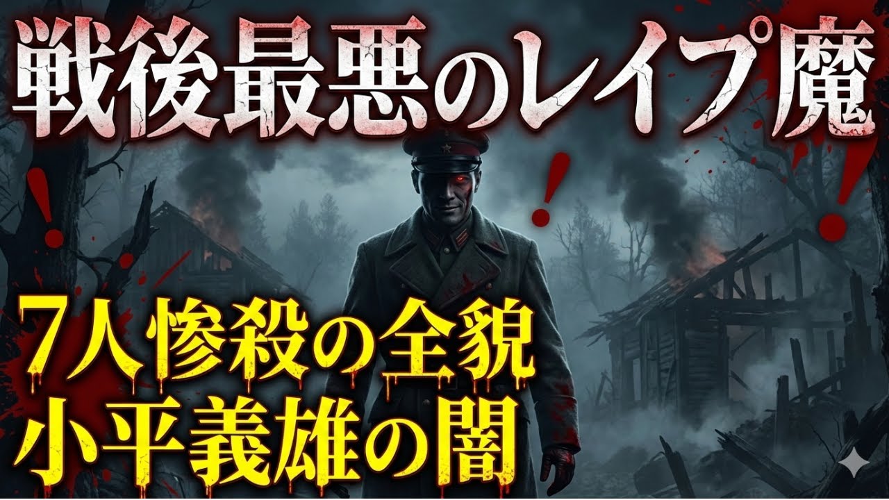 【衝撃の実録】小平義雄連続殺人事件（1945-1946）- 東京・栃木の恐怖の全貌