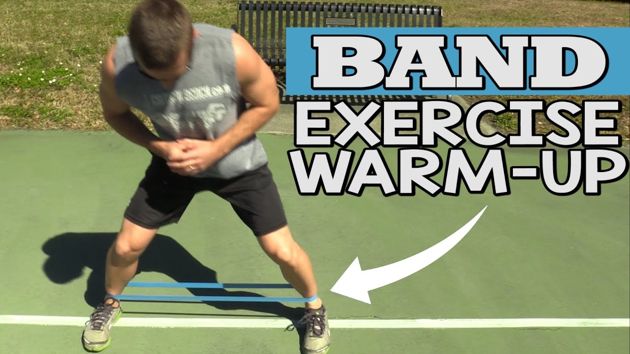 Band Exercise Warm Up for Legs & Hips