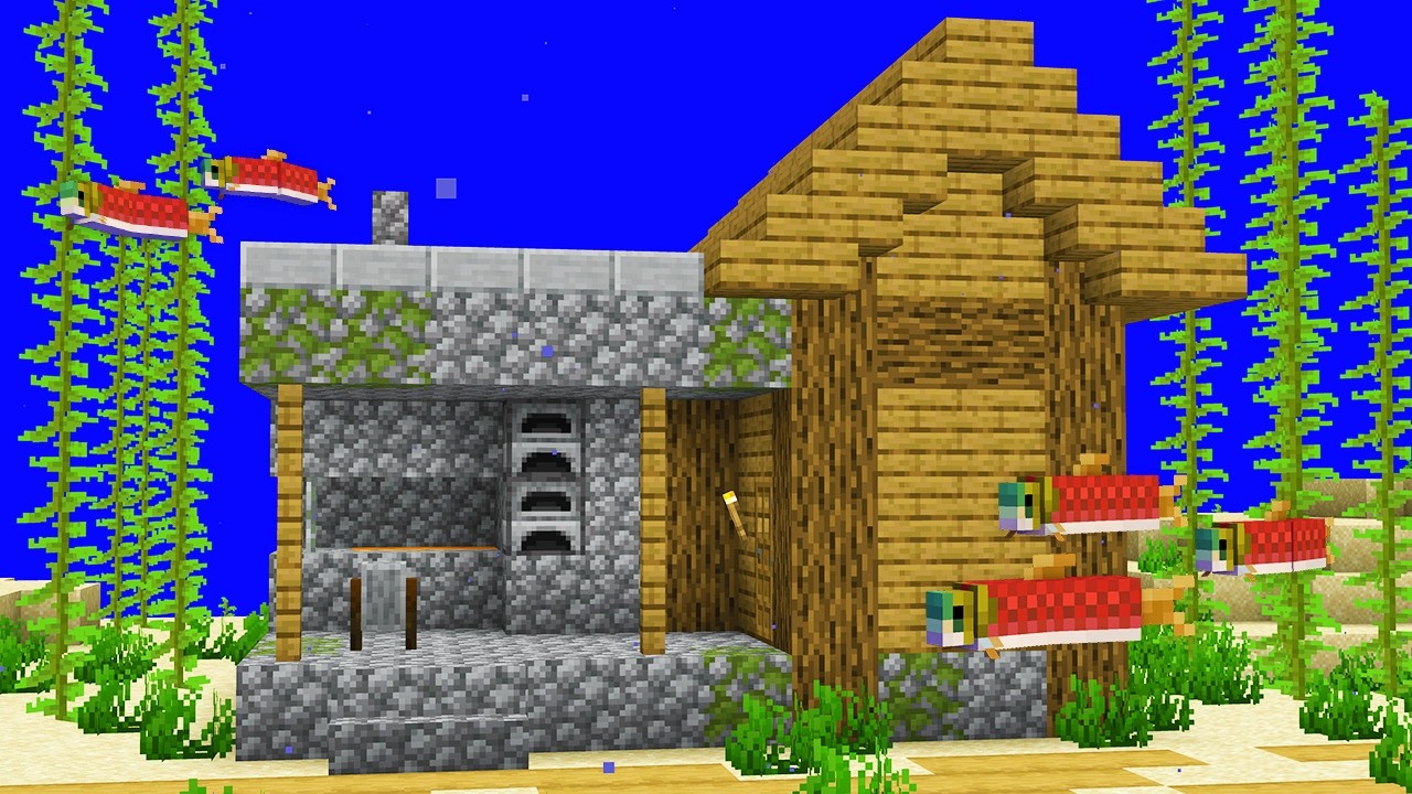 Я создал всё под водой в Minecraft