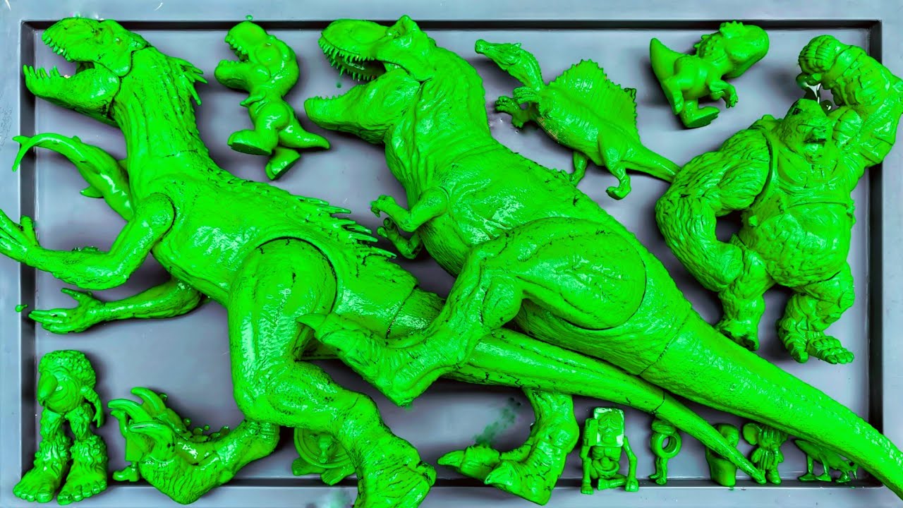 Dinosaurus Jurassic World Dominion: T-rex, Brachiosaurus, Catnap, King Kong, Godzilla, Skibidi