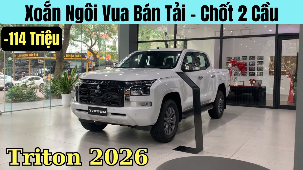 ✅Xả giá 114 Triệu. Xoắn ngôi Vua Bán Tải Ranger | Tổng Lăn Bánh Mitsubishi Triton 2026