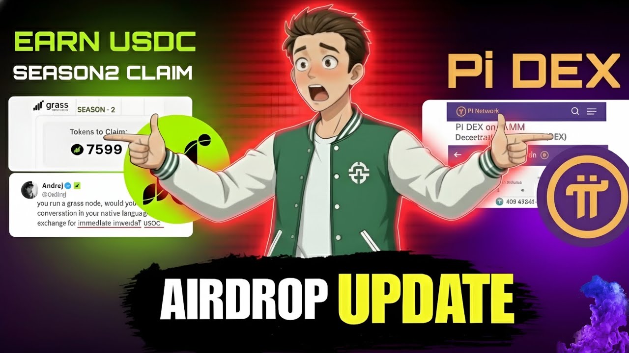 Pi Network Mining New Update | Pi Network Launch Pi Dex | Grass Airdrop Season 2 Claim Update 