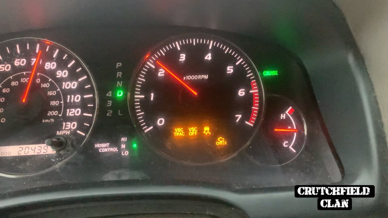 Lexus GX470 VSC Trac, VSC Off, загорелись контроль тяги и индикатор «Check Engine»! Что теперь?