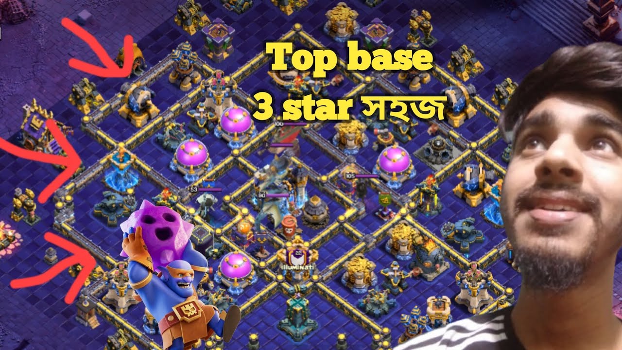 top th18 base attack strategy bowler war clash of clans