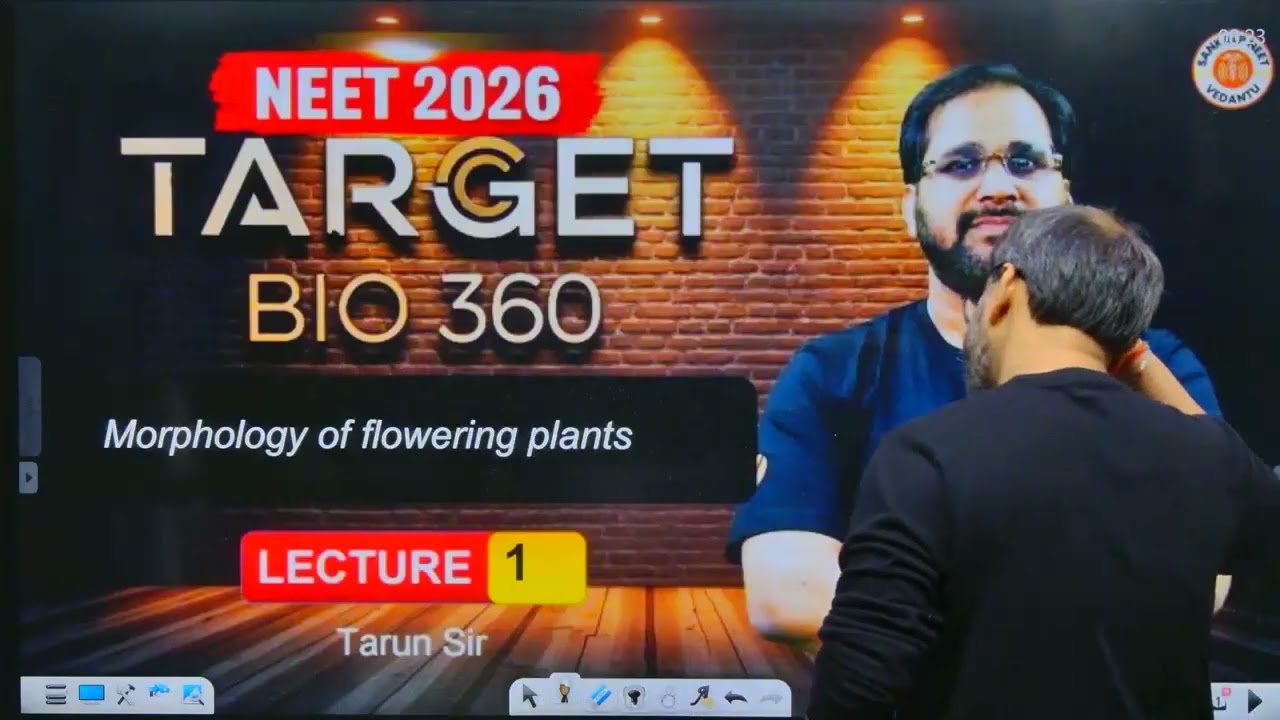 Morphology Of Flowering plants 🌵 Lec No 01 By Tarun sir Target Bio 360 Batch