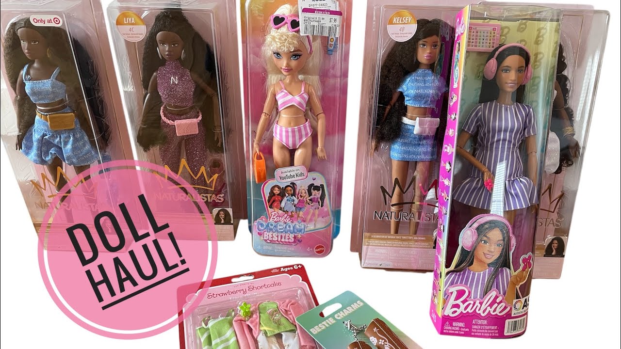Обзор распаковки куклы: шарнирные туфли Naturalistas из магазина 5 Below, куклы Barbie Dream Best...