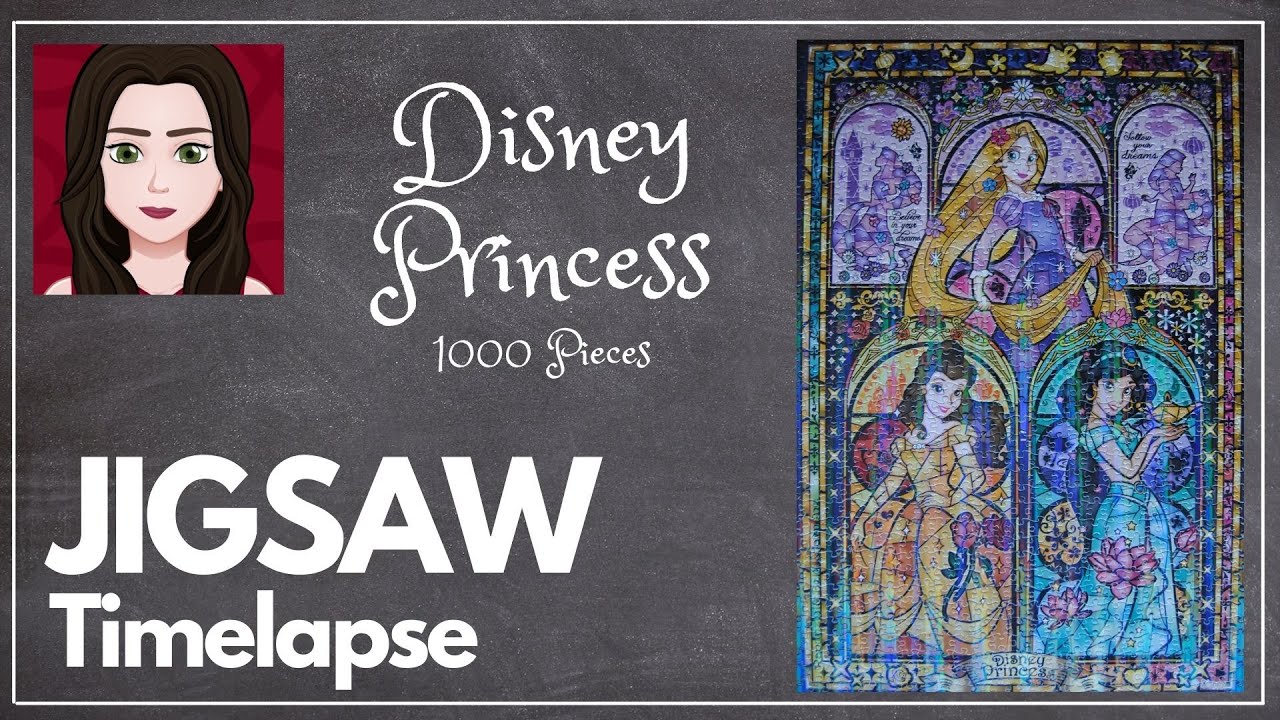 👑 Disney Princess 1000-Piece Jigsaw Timelapse 🧩✨ | Satisfying Puzzle Build