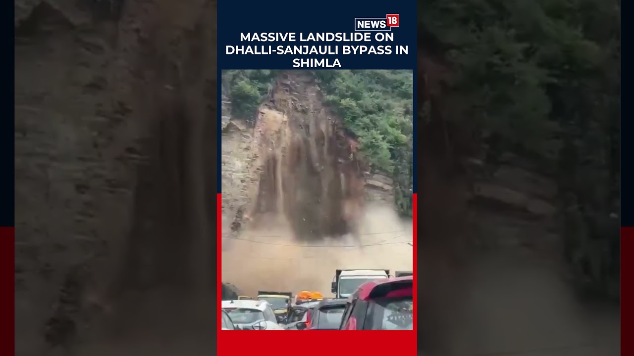 Massive Landslide Shuts Key Shimla Road, Dramatic Collapse Caught On Camera | N18S