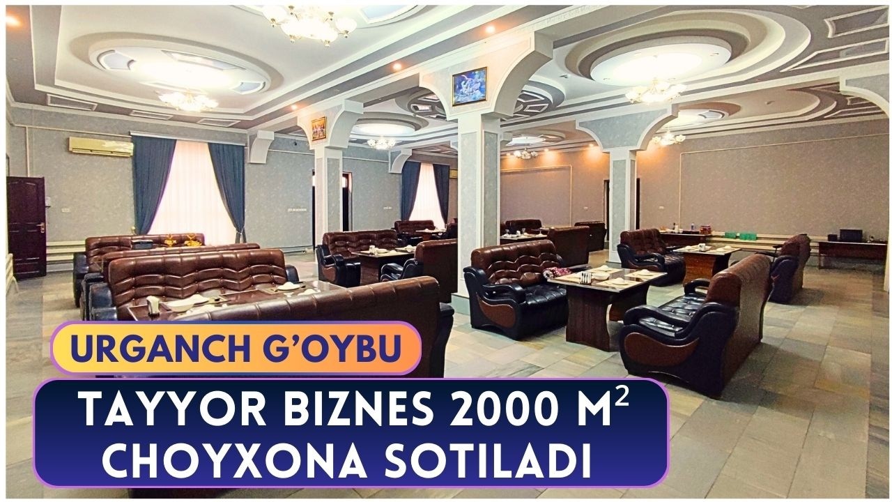 Tayyor biznes 2000 m2 restoran sotuvda
