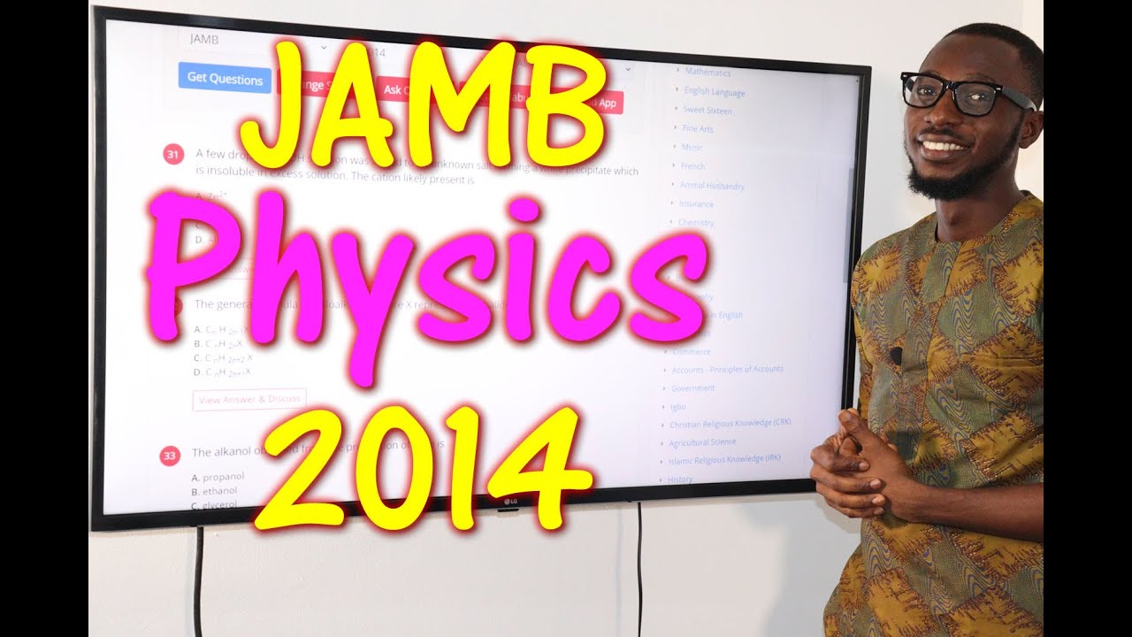 JAMB CBT Physics 2014 Past Questions 1 - 14