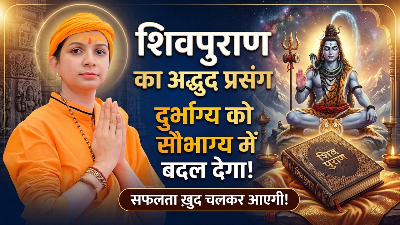 शिवपुराण का अद्भुद  प्रसंग दुर्भाग्य को सौभाग्य में बदल देगा! सफलता ख़ुद चलकर आएगी | Varsha Nagar Ji