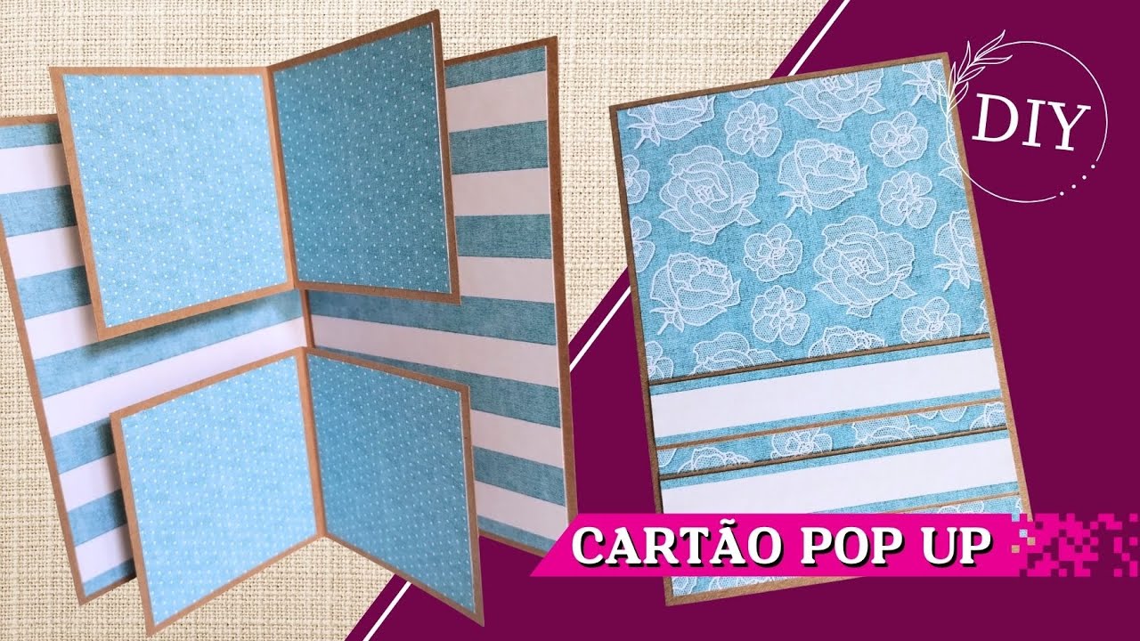 Como fazer um CARTÃO POP UP para fotos | O melhor cartão 3D para presentear alguém❤️ #papercraft