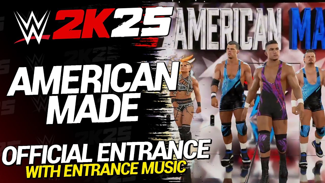 WWE 2K25: American Made Full Official Entrance!