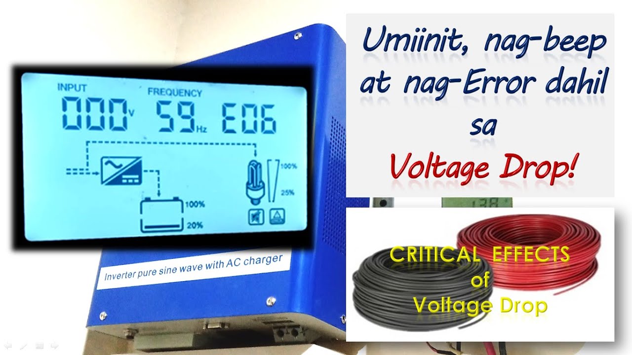 Voltage Drop calculation for Solar | Tagalog | Solar Power System for home |Off Grid & On Grid Solar