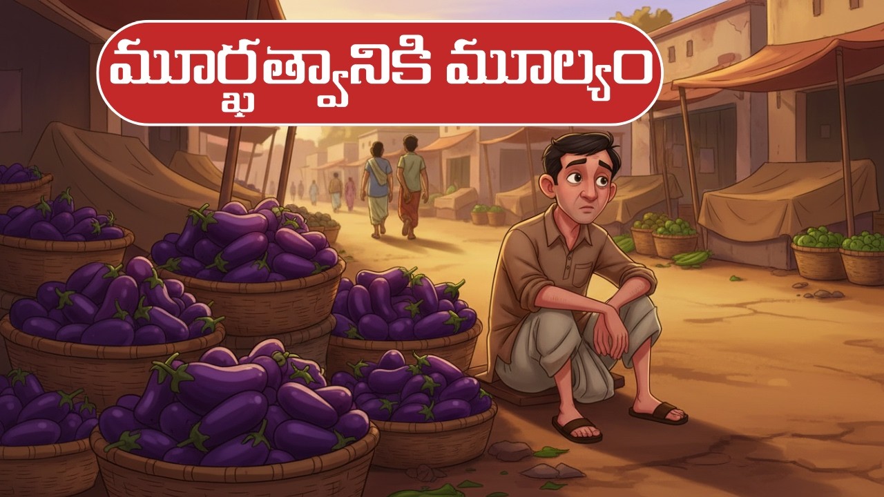 మూర్ఖత్వానికి మూల్యం | Mallaiah Vegetable Seller Story | Telugu Moral Story | Life Lesson in Telugu