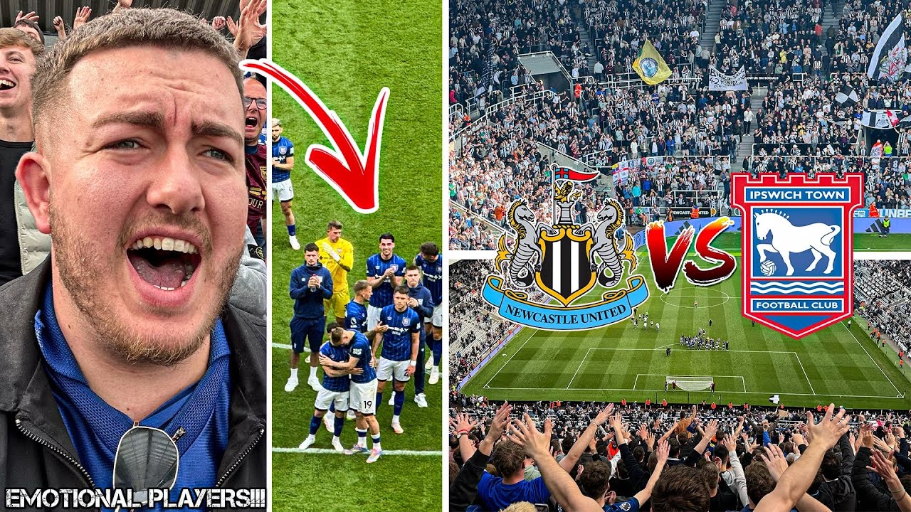 NEWCASTLE UNITED VS IPSWICH TOWN | 3-0 | THE MOMENT IPSWICH TOWN WERE RELEGATED!!!