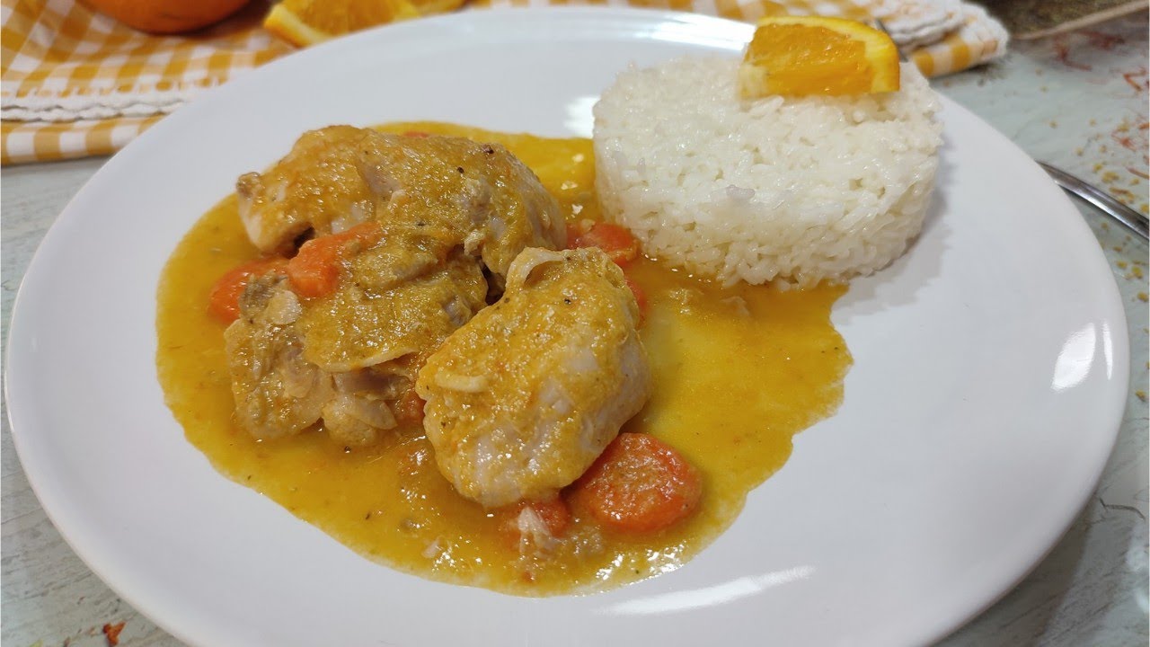 POLLO A LA NARANJA 🍊 receta deliciosa, paso a paso con Mambo!!!