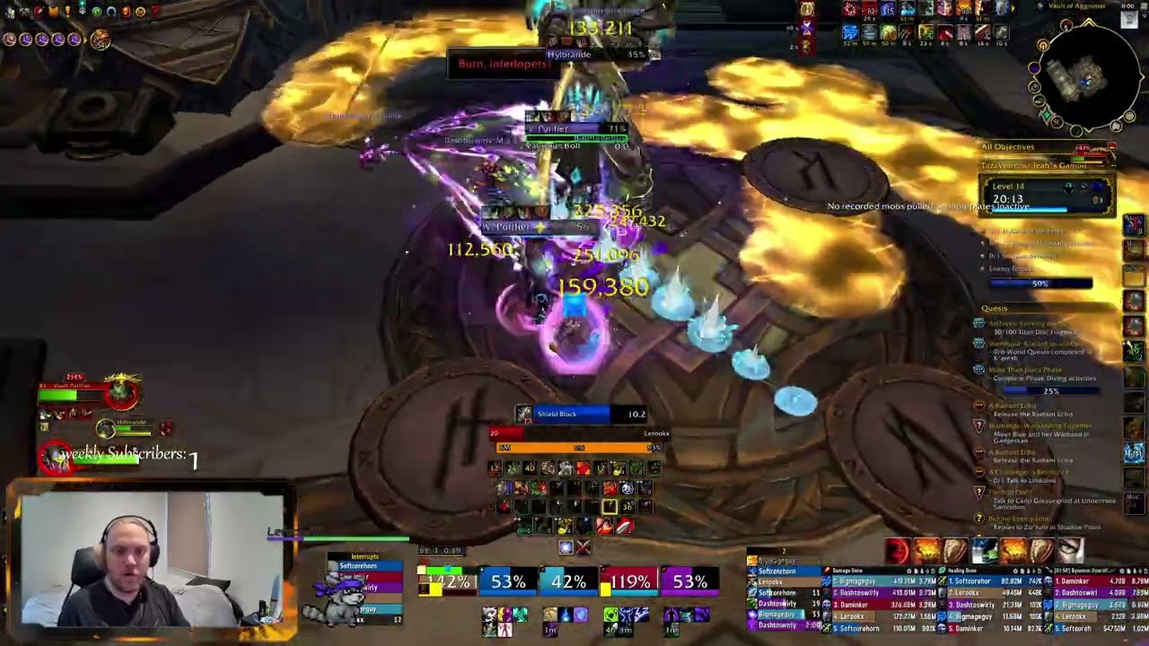 Tazavesh Gambit +14 Prot warrior Colossus. Tank Mythic plus, 3000 rating