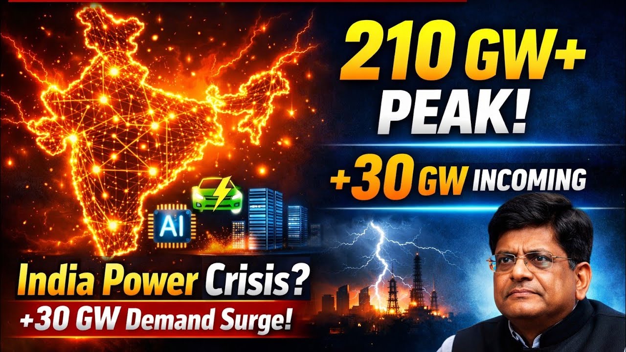 India&rsquo;s Power Demand Explosion ⚡ | 210 GW Peak & +30 GW Surge  Current Affairs #upsc2026 #upscprep