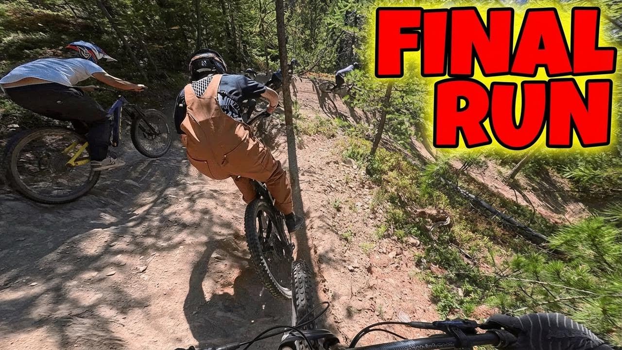 Wild Downhill Ride with Insane Overtakes