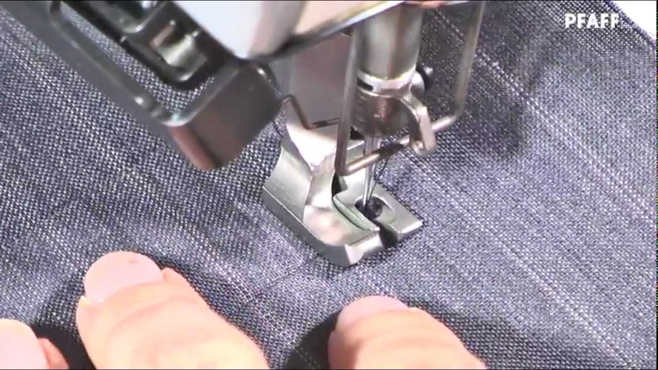 PFAFF 938 Sew breast pocket strip with zigzag stitch, PFAFF 2481-8/12-906/11 EN (HD)