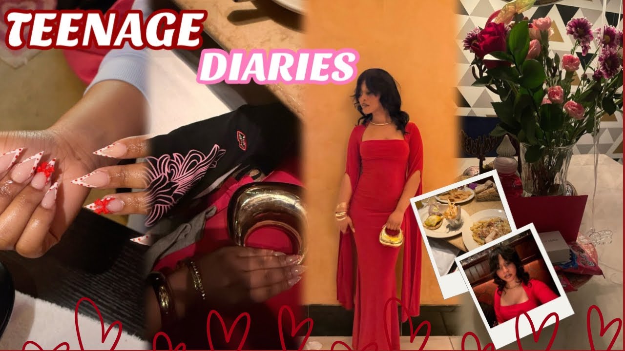 TEENAGE DIARIES 002|| Valentine’s Day,nails,dinner shopping,etc||Life as Nai