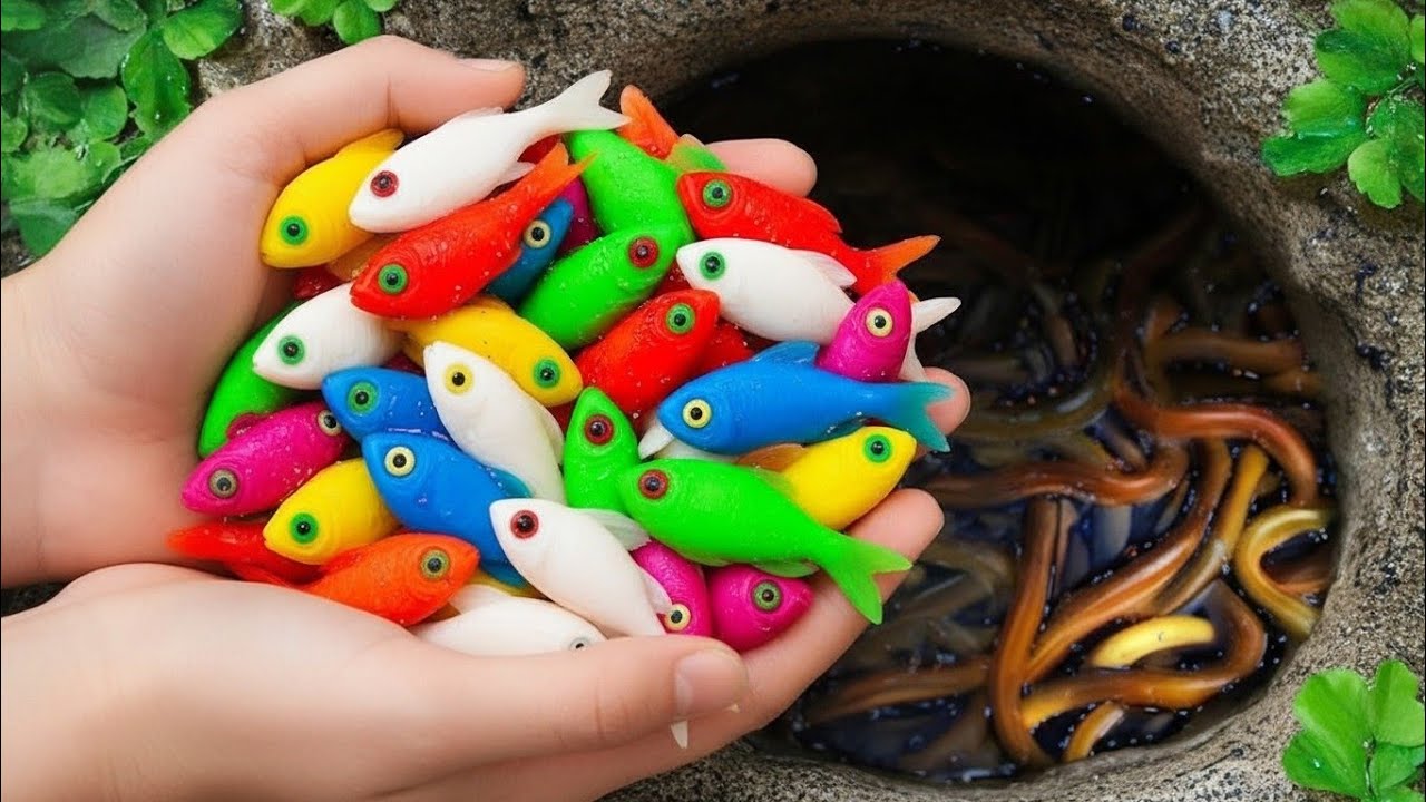 Small Pond Secrets Revealed | Catching Fish, Eels, Frogs and Baby Turtles