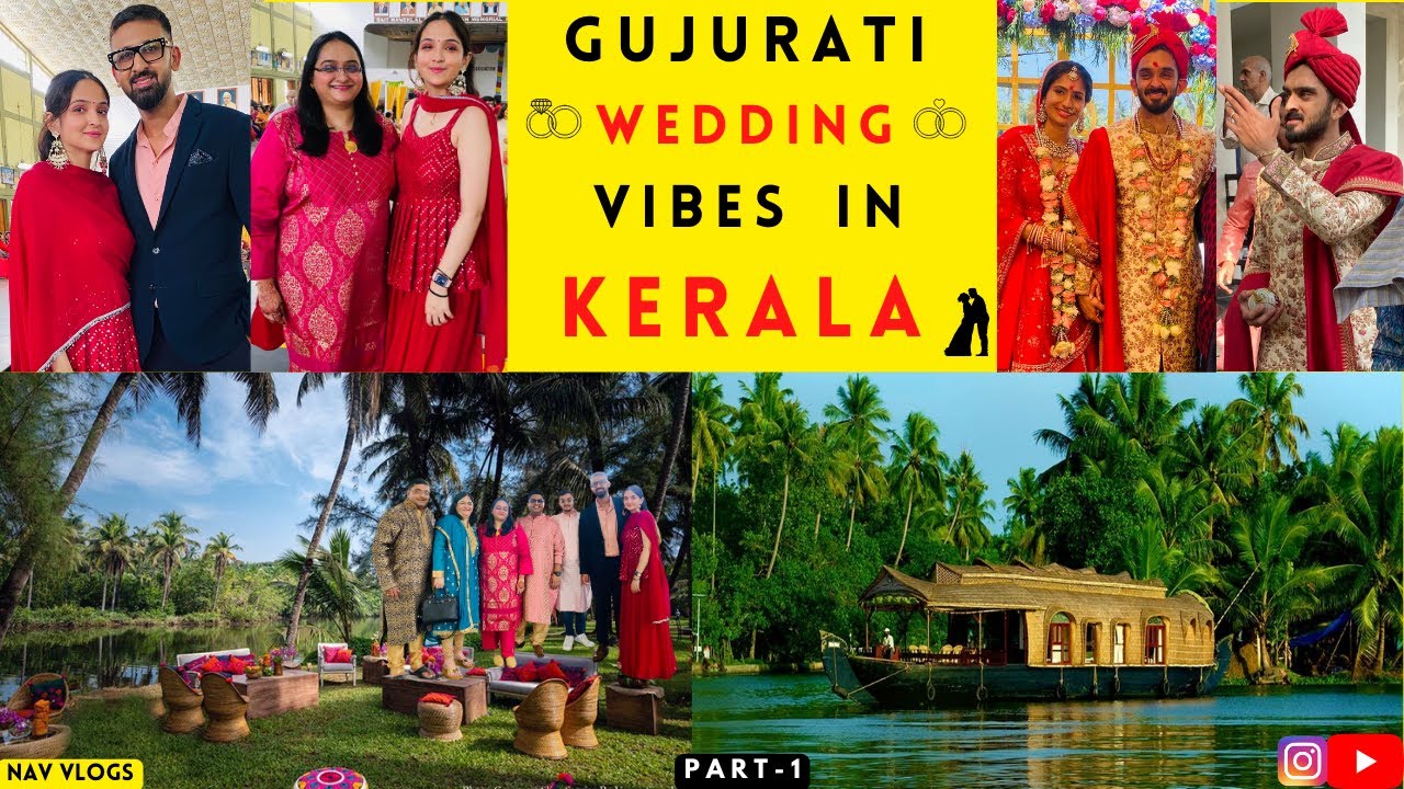 Attending Gujarati Wedding for the 1st time - KERALA 🌴 | NAV VLOGS | Part 1 | #calicut #kozhikode
