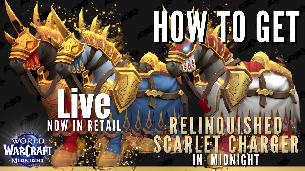 How to Get Relinquished Scarlet Charger Mount in Midnight! | #worldofwarcraft